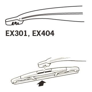 Wiper Blade TRICO EXACT FIT REAR EX301