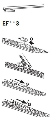 Wiper Blade TRICO EXACT FIT CONVENTIONAL EF453