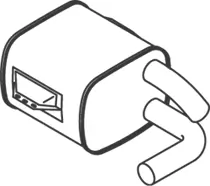 Centre/Rear Muffler 51353