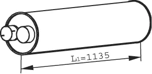 Centre Muffler 22314