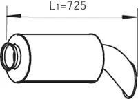 Rear Muffler 80402