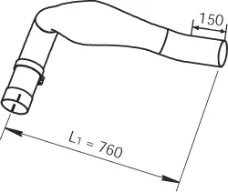 Exhaust Pipe 48108