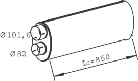 中央消声器 47308