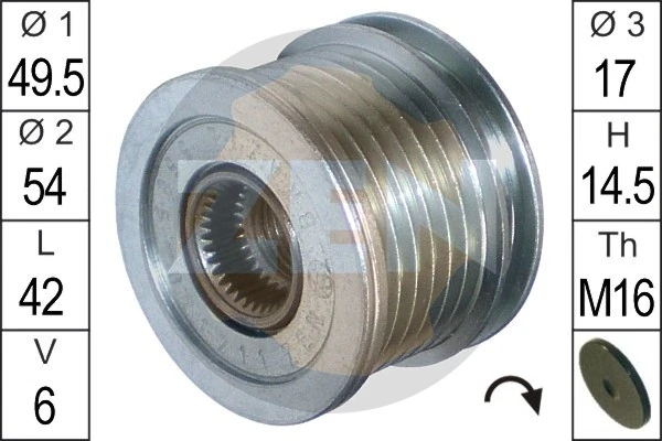 ERA ZN5565 Alternator Freewheel Clutch