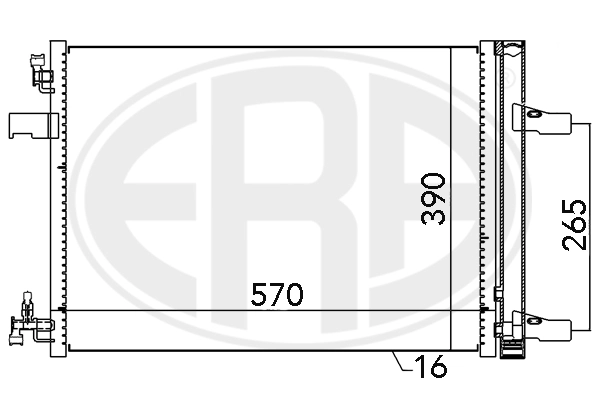 ERA 667047 Condenser, air conditioning