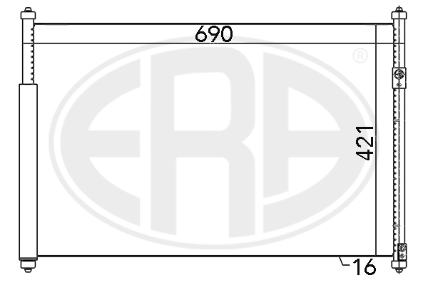 ERA 667080 Condenser, air conditioning