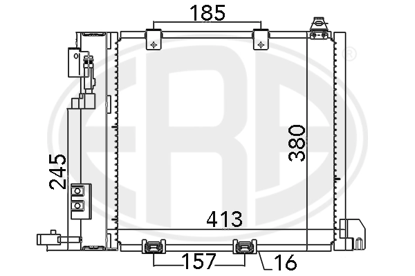 Condenser, air conditioning 667011