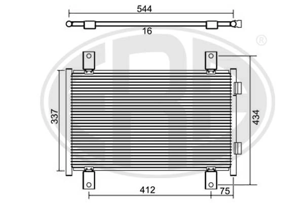 Condenser, air conditioning 667084