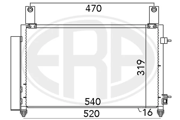 Condenser, air conditioning 667032