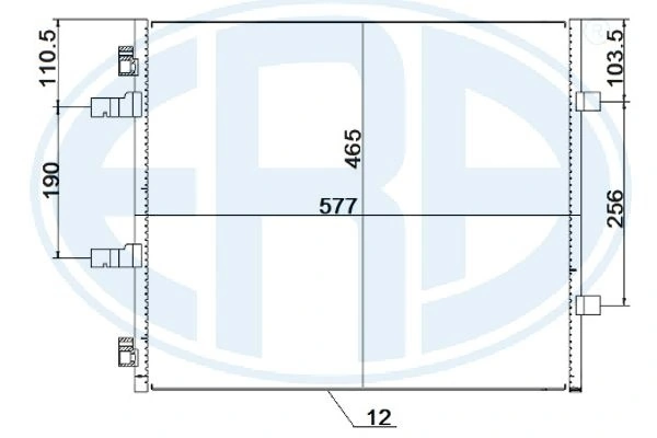 ERA 667257 Condenser, air conditioning
