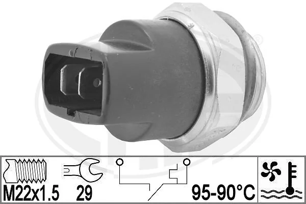 Temperature Switch, radiator fan 330962