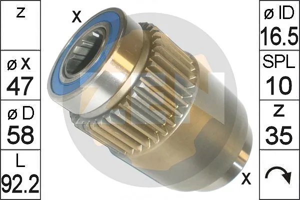 ERA ZN1828 Freewheel Gear, starter