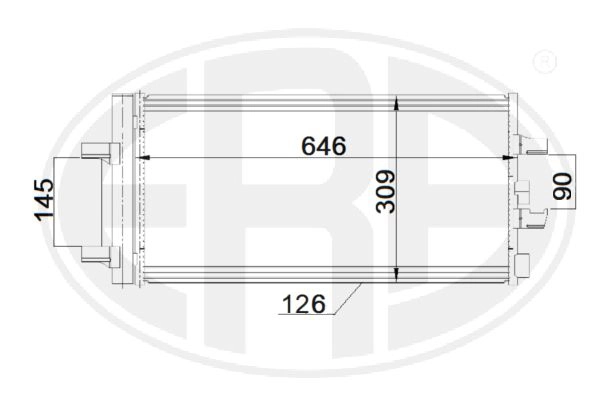 ERA 667189 Condenser, air conditioning
