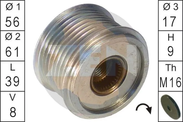 ERA ZN5534 Alternator Freewheel Clutch