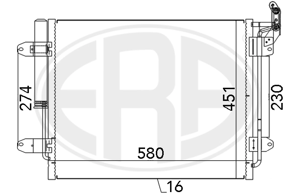 ERA 667142 Condenser, air conditioning