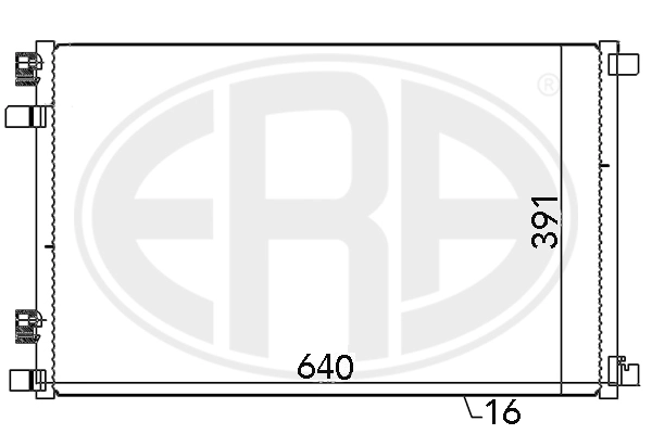 ERA 667021 Condenser, air conditioning