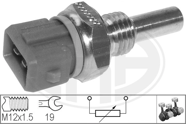 Sensor, coolant temperature 330122