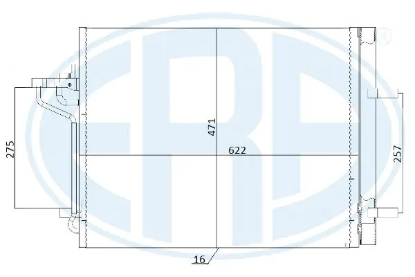 ERA 667248 Condenser, air conditioning