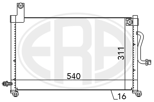 ERA 667097 Condenser, air conditioning