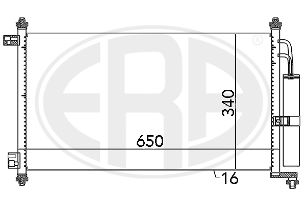 ERA 667069 Condenser, air conditioning