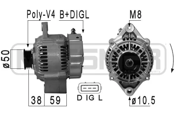 Alternator 210888A