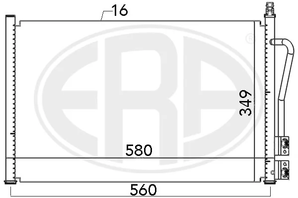 ERA 667007 Condenser, air conditioning