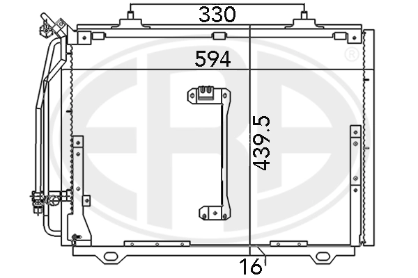 ERA 667081 Condenser, air conditioning