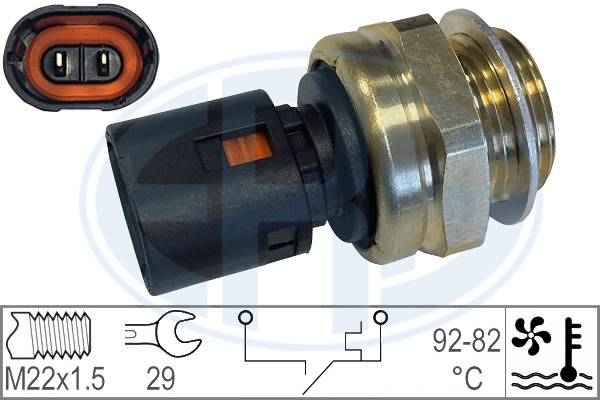 Temperature Switch, radiator fan 330181