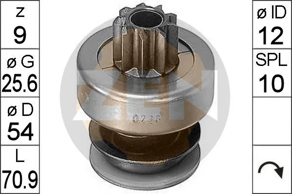 ERA ZN0228 Freewheel Gear, starter