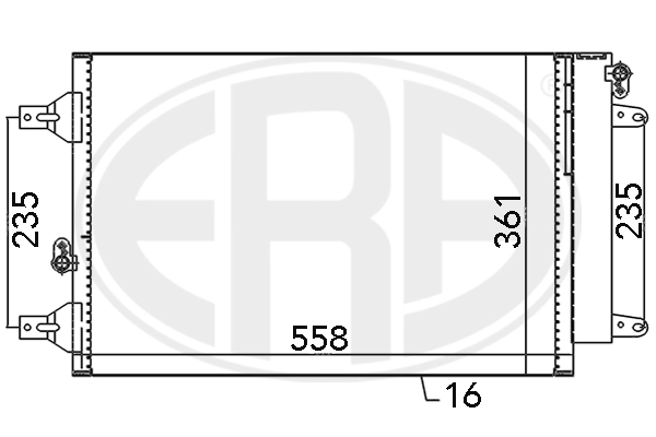 ERA 667059 Condenser, air conditioning