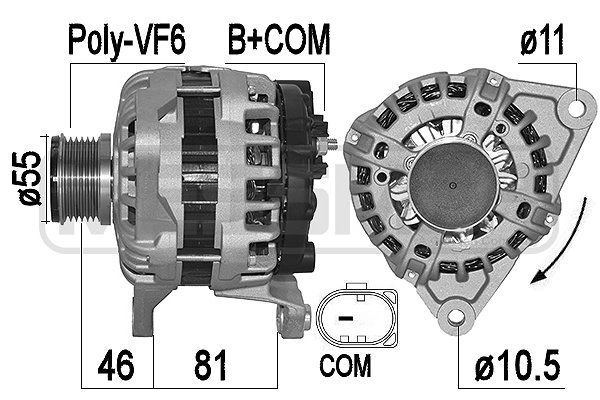 Alternator 209543A