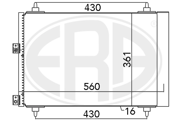 ERA 667071 Condenser, air conditioning