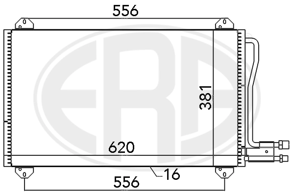ERA 667055 Condenser, air conditioning