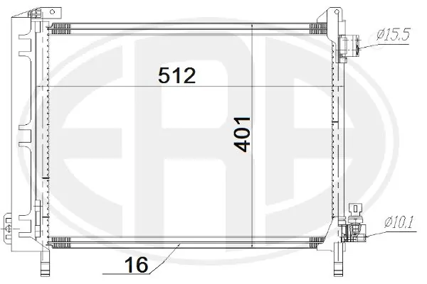 Condenser, air conditioning 667201