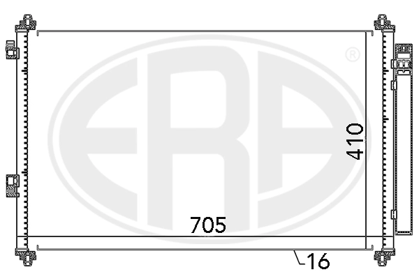 ERA 667057 Condenser, air conditioning