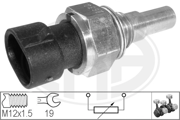 Sensor, coolant temperature 330107
