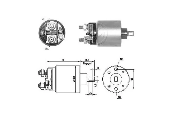 ERA ZM1710 Solenoid Switch, starter