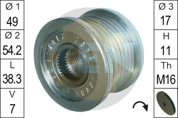 ERA ZN5492 Alternator Freewheel Clutch