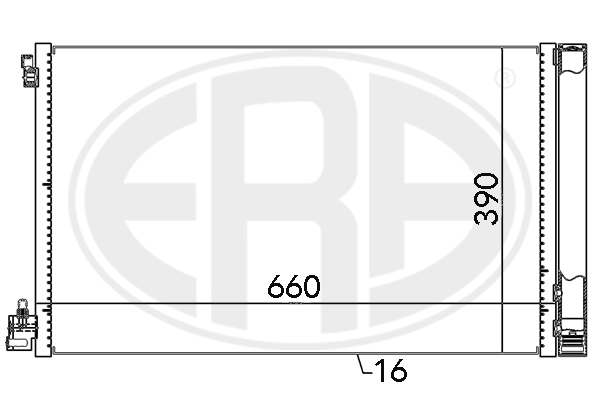ERA 667049 Condenser, air conditioning