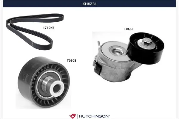V-Ribbed Belt Set KHV 231