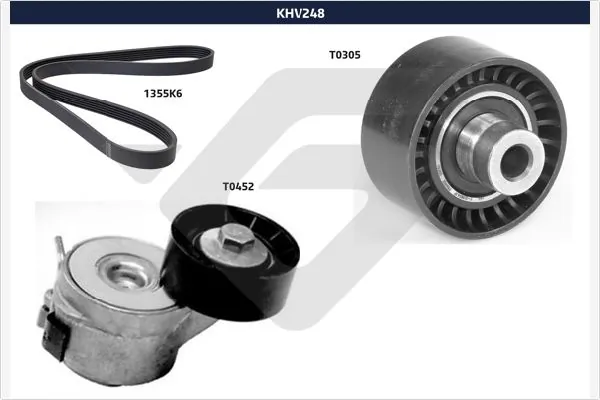 V-Ribbed Belt Set KHV 248