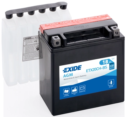 Starter Battery EXIDE AGM ETX20CH-BS
