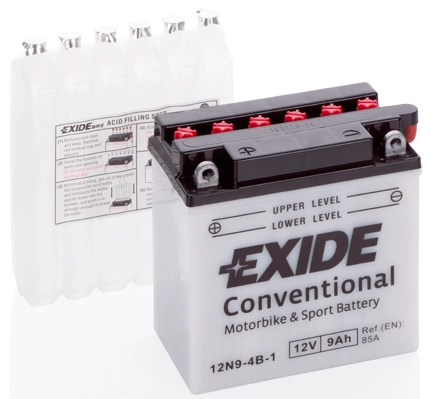 Starter Battery EXIDE Conventional 12N9-4B-1
