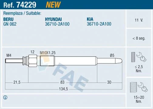 Glow Plug 74229