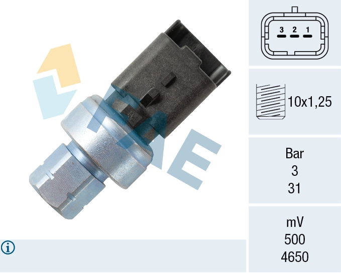 Pressure Switch, air conditioning 15806