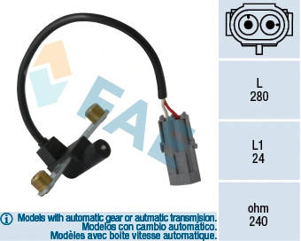 Sensor, crankshaft pulse 79022