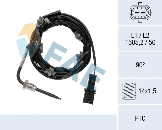 Sensor, exhaust gas temperature 68088
