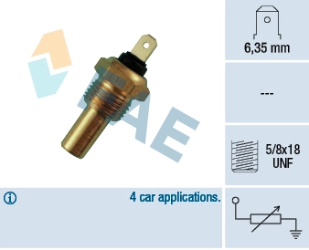 Sensor, coolant temperature 31210