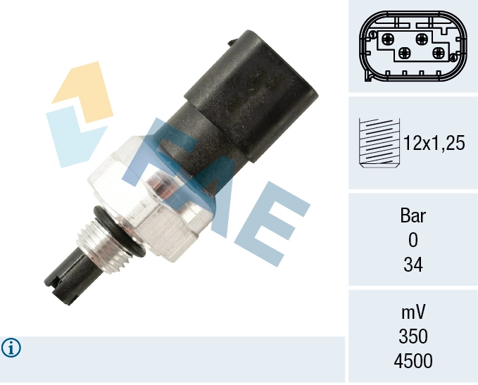 Pressure Switch, air conditioning 15820