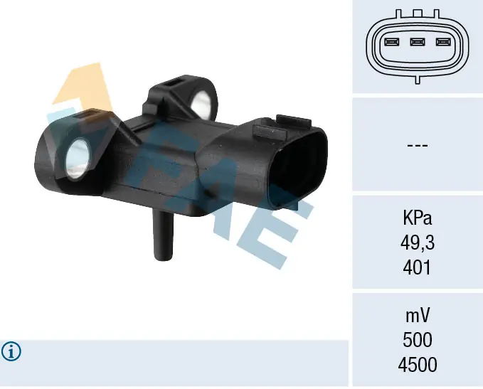 Sensor, intake manifold pressure 15155